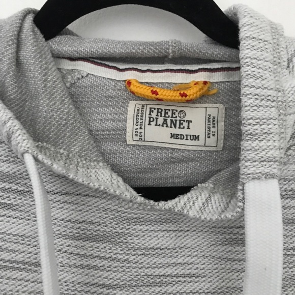 Free Planet Grey Heather Hoodie - Picture 2 of 4